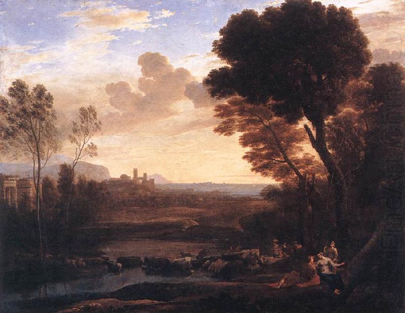 Claude Lorrain Landscape with Paris and Oenone fdg china oil painting image